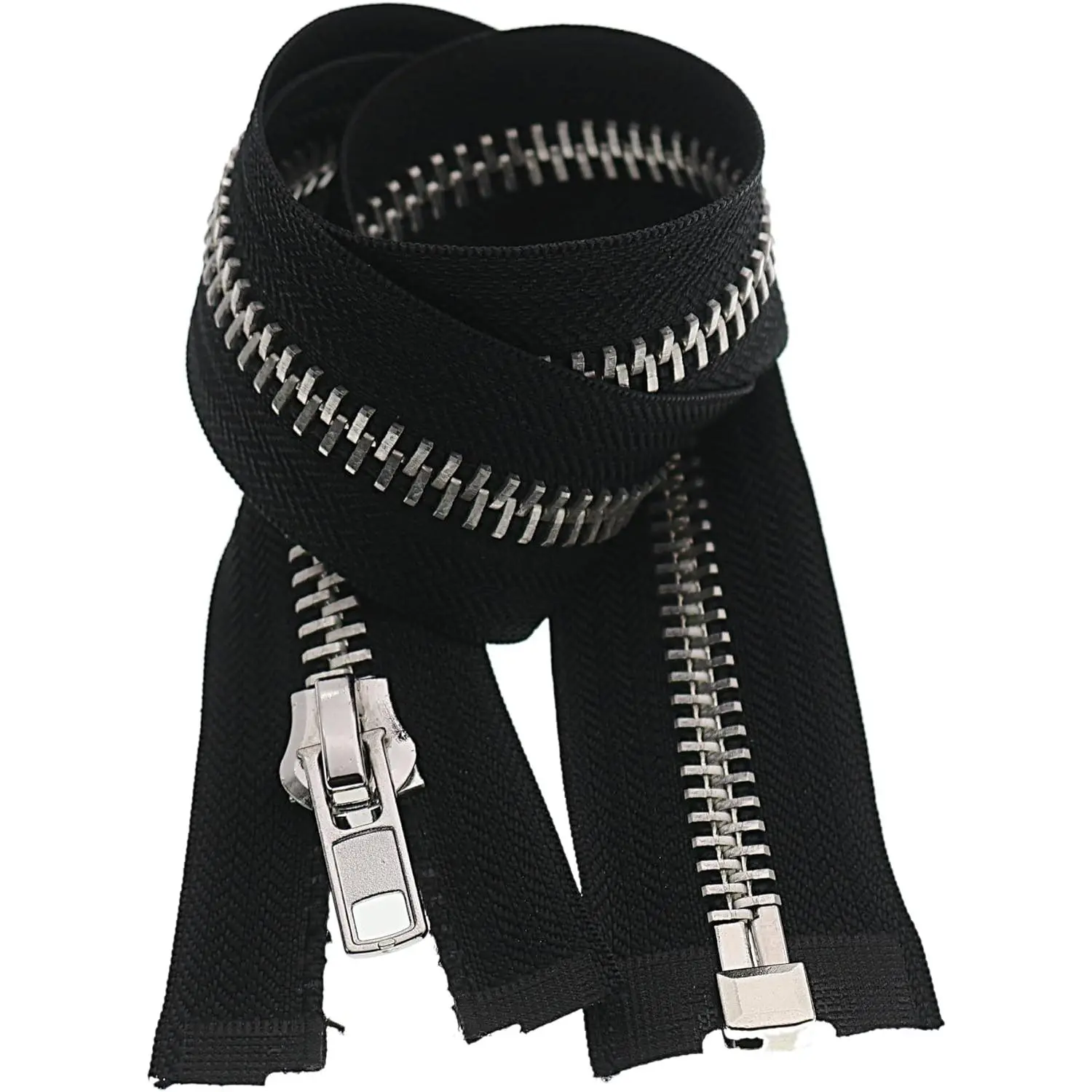 #8 26 Inch Zippers for Jackets Sewing Coats Crafts  Separating Jacket Zipper 66cm Metal Zipper Heavy Duty (26" )