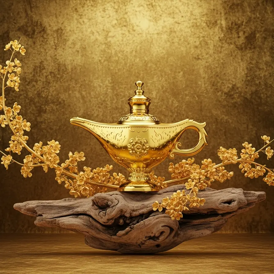 85ML Wish Lamp Perfume, Wood Scented Men's Cologne, Ideal for Daily Use and Travel, Dreamy Mystical Holiday Gift