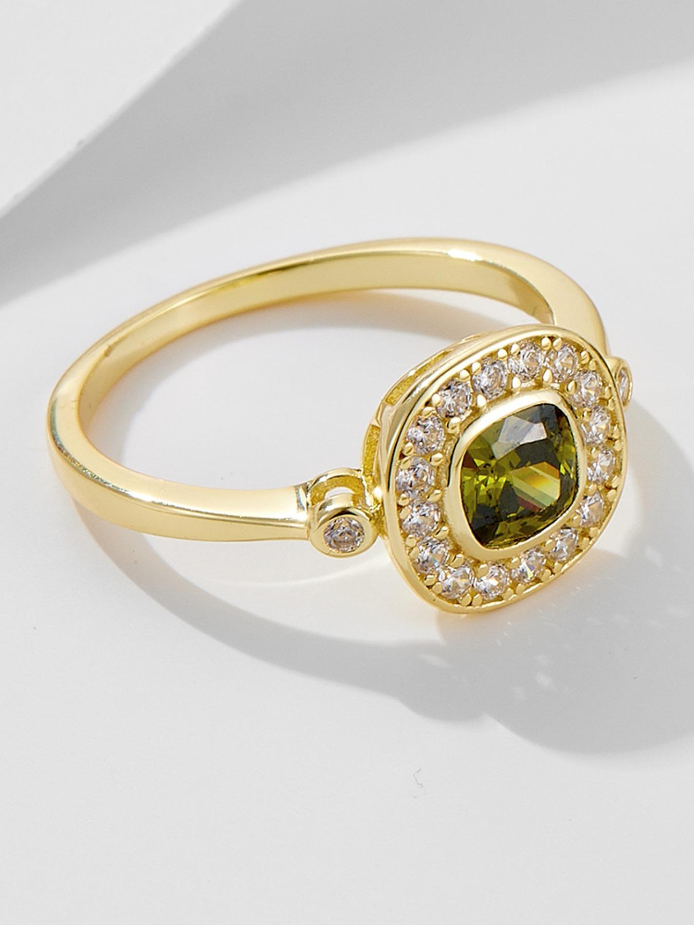 925 Sterling Silver Zirconia Decorated Ring, Fashion Jewelry for Party, Daily Clothing Decor, Trendy All-match & Exquisite Jewelry for Birthday Gift