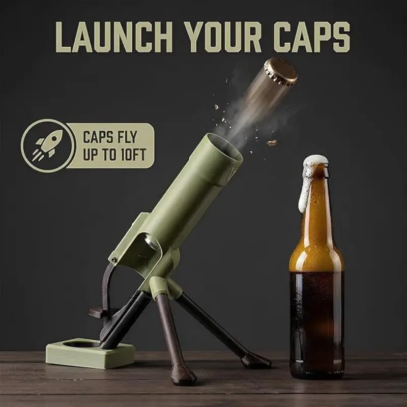 Bottle Opener, Perfect Gift for Military Enthusiasts, Desktop Decor, Ideal for Men's Room, Festive Holiday Present, Decorative Bottle Opener