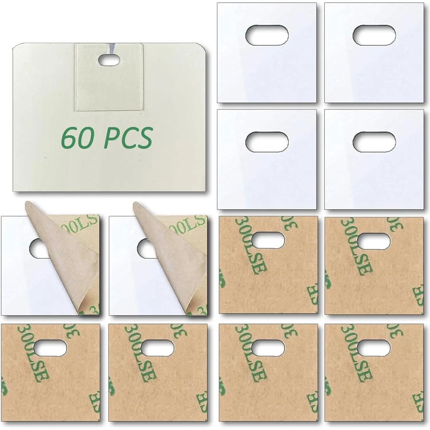60 PCS Vertical Blind Repair Tabs Kit, Clear Snap-In Fixer, Replacement Parts for Vertical Blind Slats and Panels