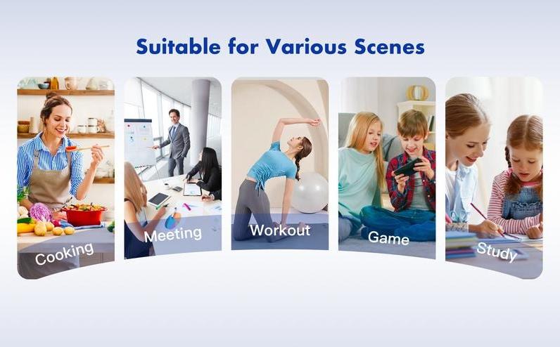 Magnetic Digital Kitchen Timer - Large Screen Loud Alarm Visual Timer for Baking, Gym & Seniors