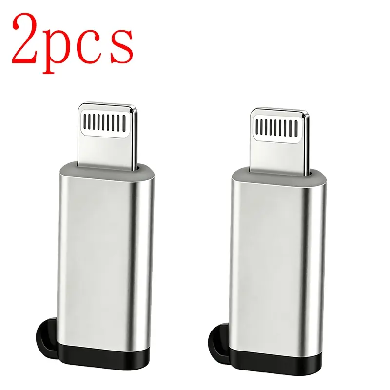 2/4/6pcs Portable USB Type C to Lightning Fast Charging Adapter for iPhone Series and iPad, Quick Charge Converter, Compact Design