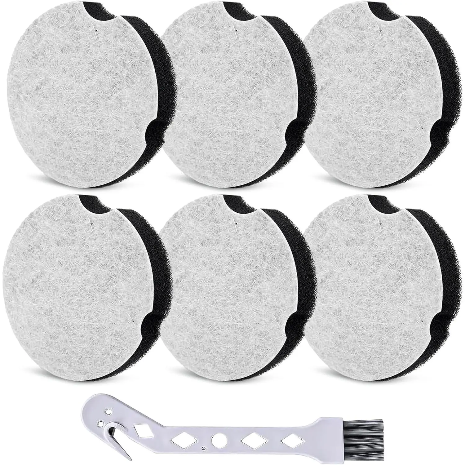 6-Pack Compact Filter, Compatible with Electric Compact Vacuum Cleaners 1520/2112, and 3508/3437 Compact Turbo Filter Upright Vacuum Cleaner Series. Part Number #1604896/160-4896