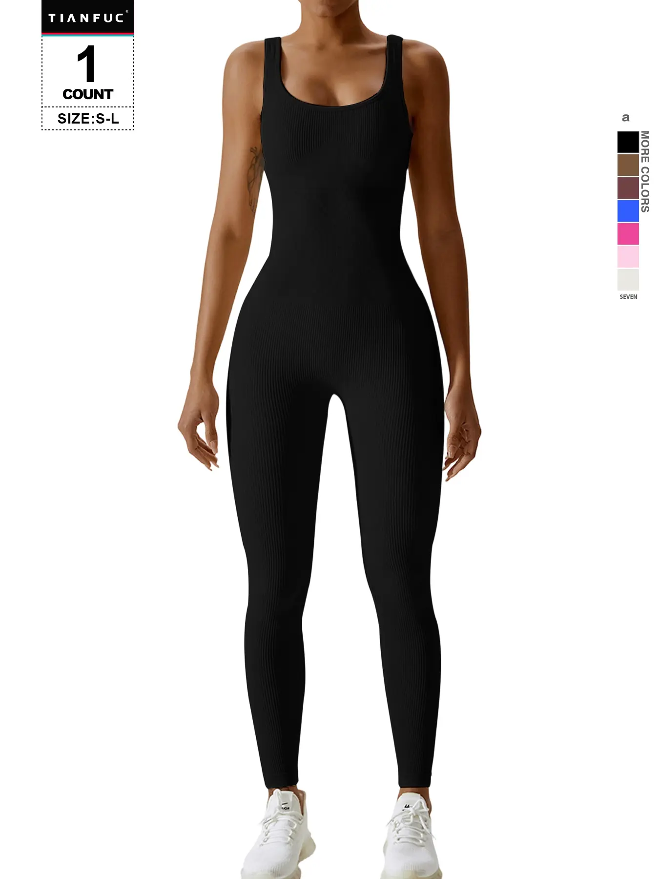 Women's Sexy U Neck Bodysuit, Seamless Tummy Control, Hip Lift, Stretchy Shaping Jumpsuit, Solid Color Romper, Casual All Seasons Top, Abdomen Control Jumpsuit