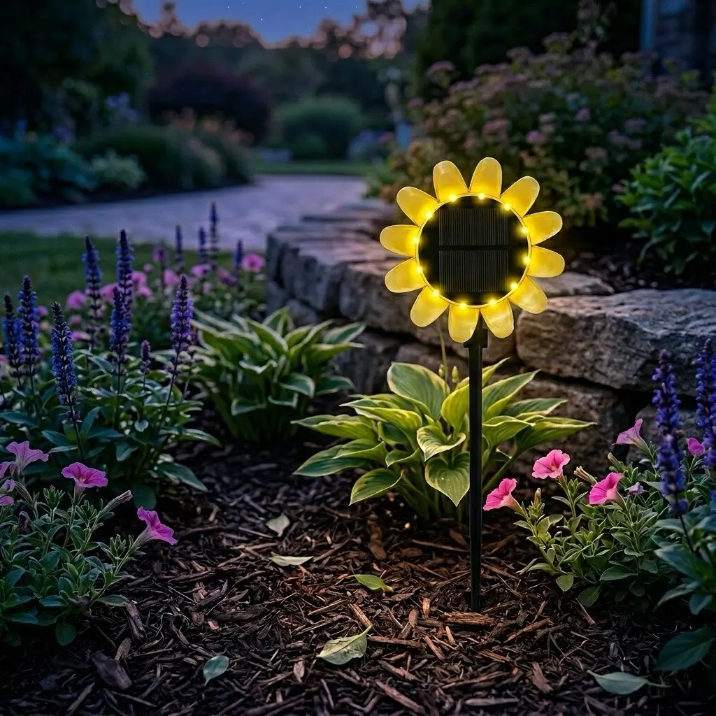 Solar Powered Remote Control Timer RGB Waterproof Lotus Lamp, Garden Pool Decorative Light, Outdoor Lighting Fixture