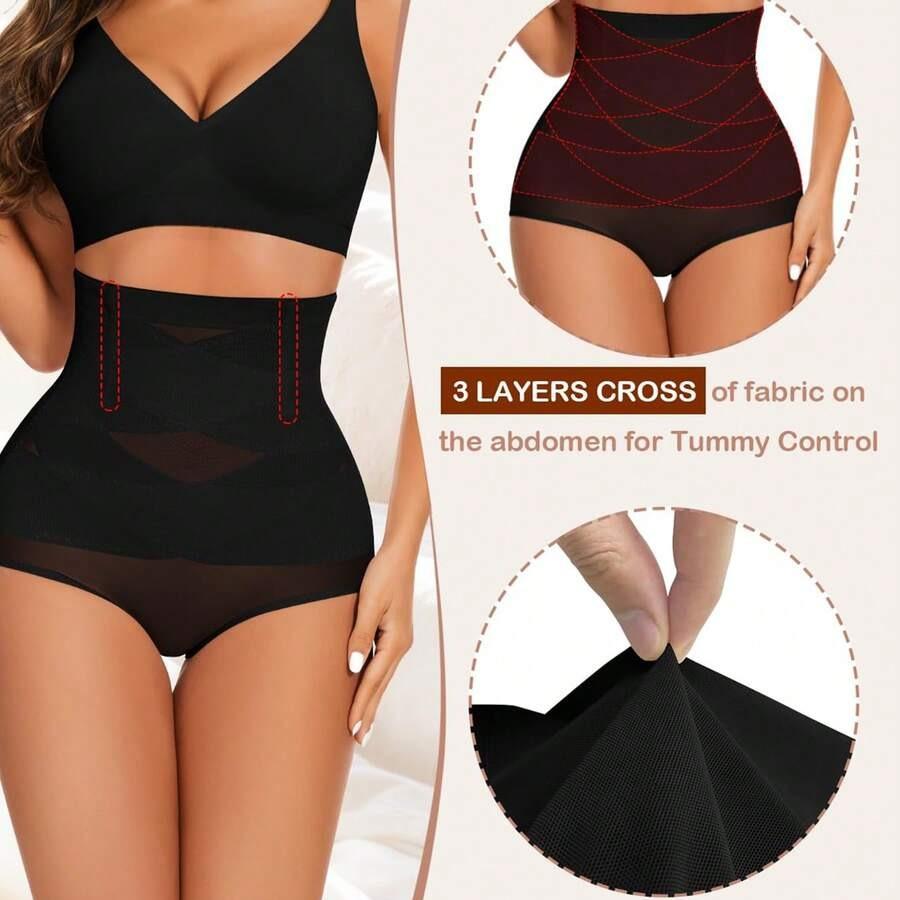 Women Tummy Control Shapewear Panties High Waist Cincher Shaping Underwear Body Shaper Panty Girdle
