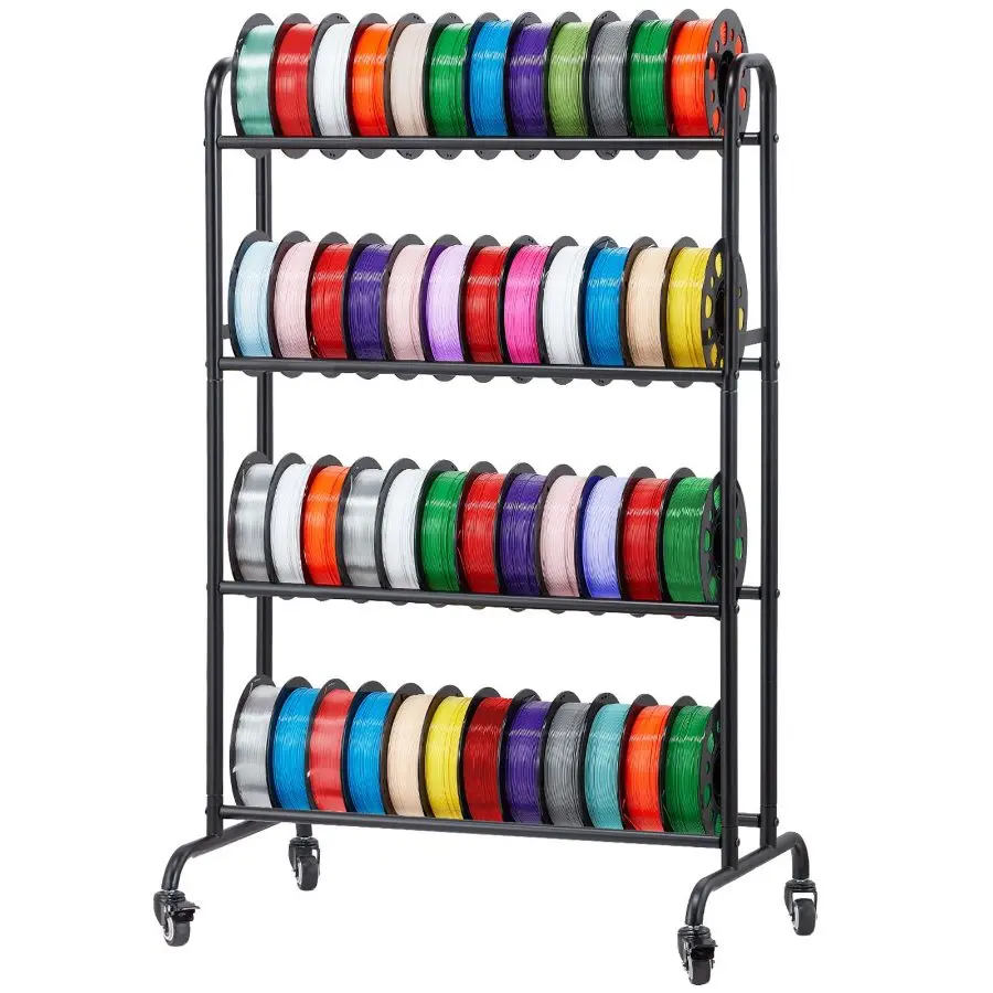 VEVOR 3D Printer Filament Storage Rack, 3 - Tier 3D Printer Stand with ...