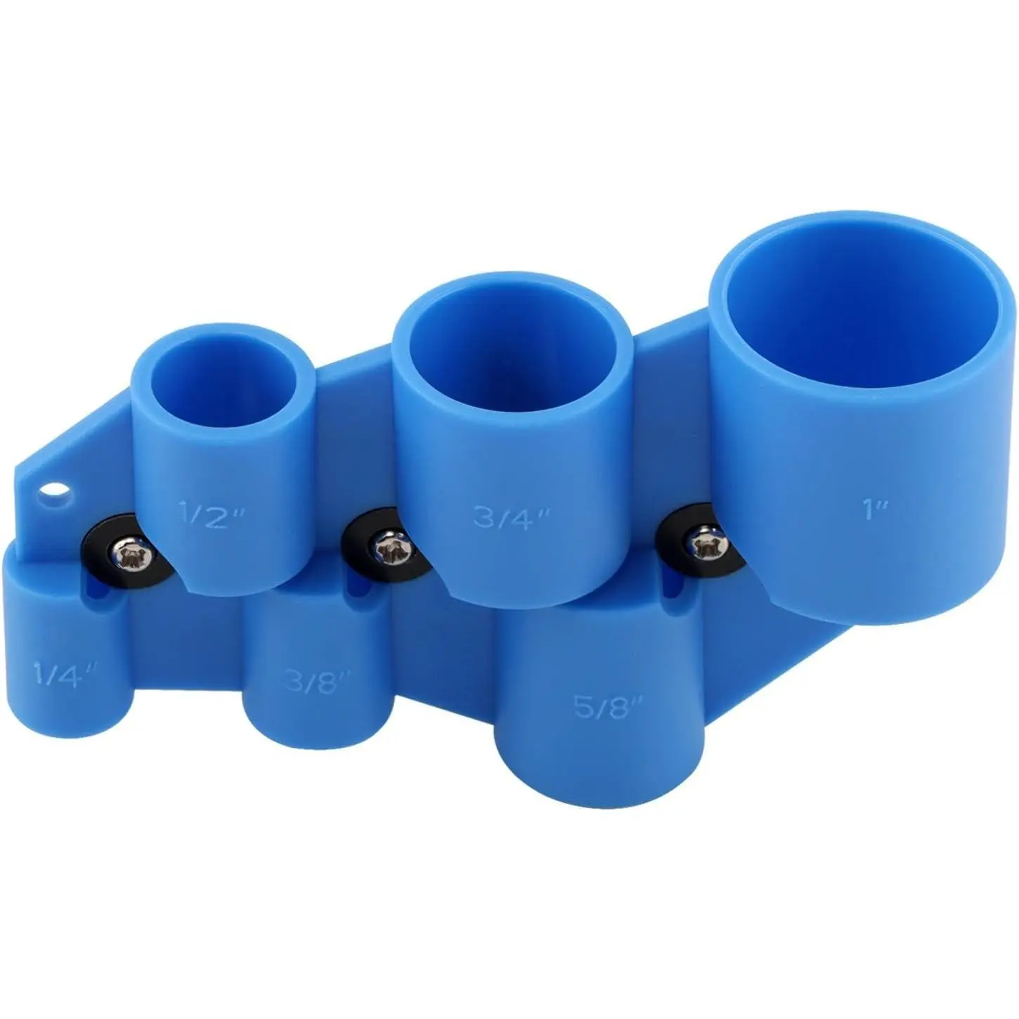 1/4'' to 1'' Depth Gauge and Pipe Deburring Tool, Deburring Depth Tool, Debur-ring Pipe, Chamfering Removal Too-l, Dep-th Gauge Tool Easy Install Measuring(COLOR:Blue)