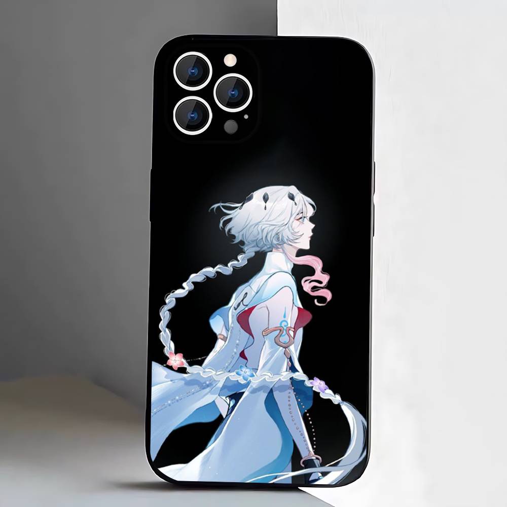 Game Onmyoji Phone Case For iPhone 17,16,15,14,13,12,Pro,Max,Plus,E,SE4,Air,Mini Black Soft Box