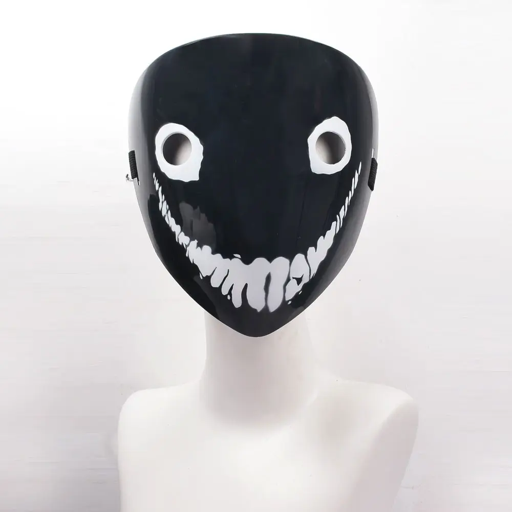 Backrooms Smiler Hollow Mask Scary Horror Spooky Cosplay Mask for Halloween Party Costume, Perfect for Thrill Seekers and Costumed Enthusiasts, Eye