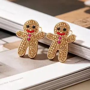 2026 Christmas Personality Red Clothes Modeling Earrings for Woman