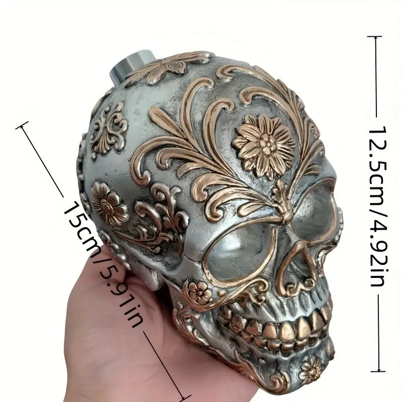 Stunning Skull Shower Head, Resin Material, Unique Design, Perfect for Bathroom Decor, Durable and Stylish, Fixed Showerheads, Enhance Your Bathing Experience