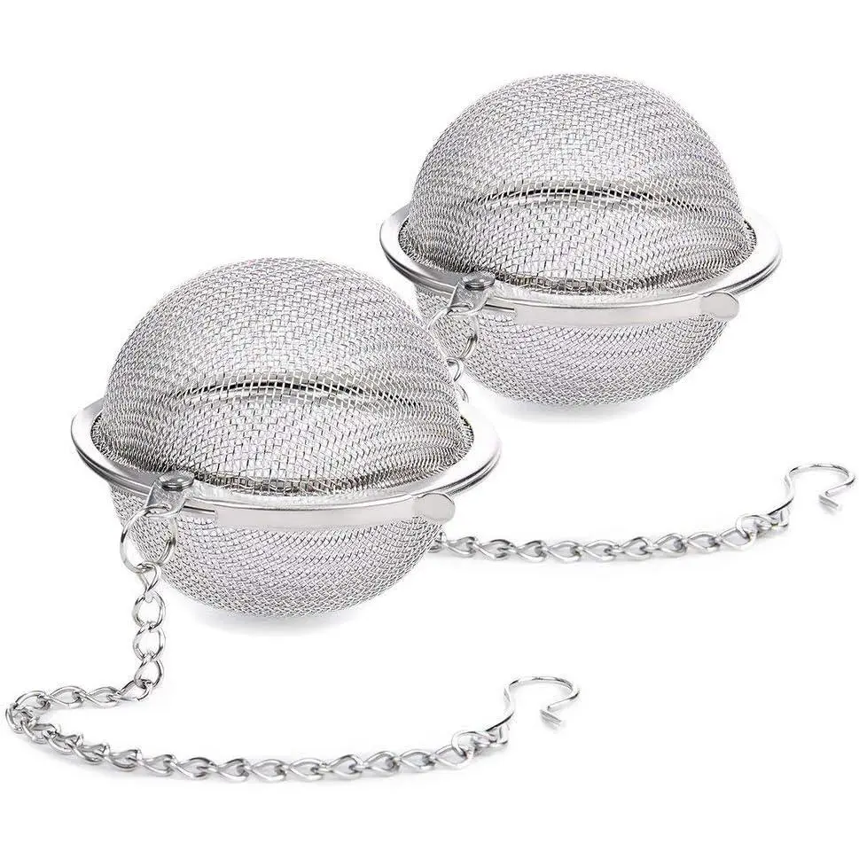 2 count Stainless Steel  Infuser Strainer, 2.04 Inch Fine Mesh Ball