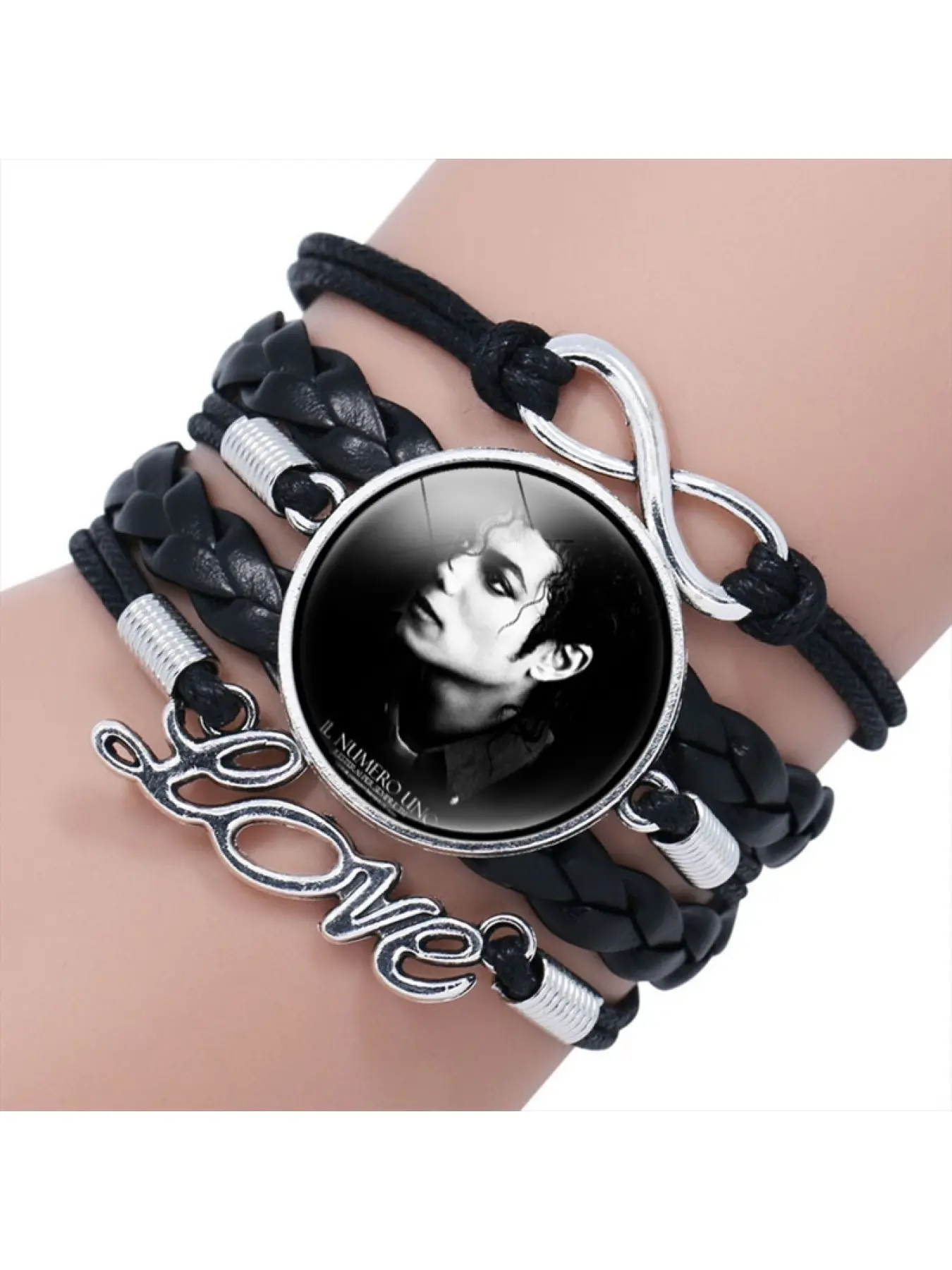 Shake sound popular Michael Jackson dance king multi-layer combination woven bracelet Layered Exquisite Trendy Fashionable Bracelet