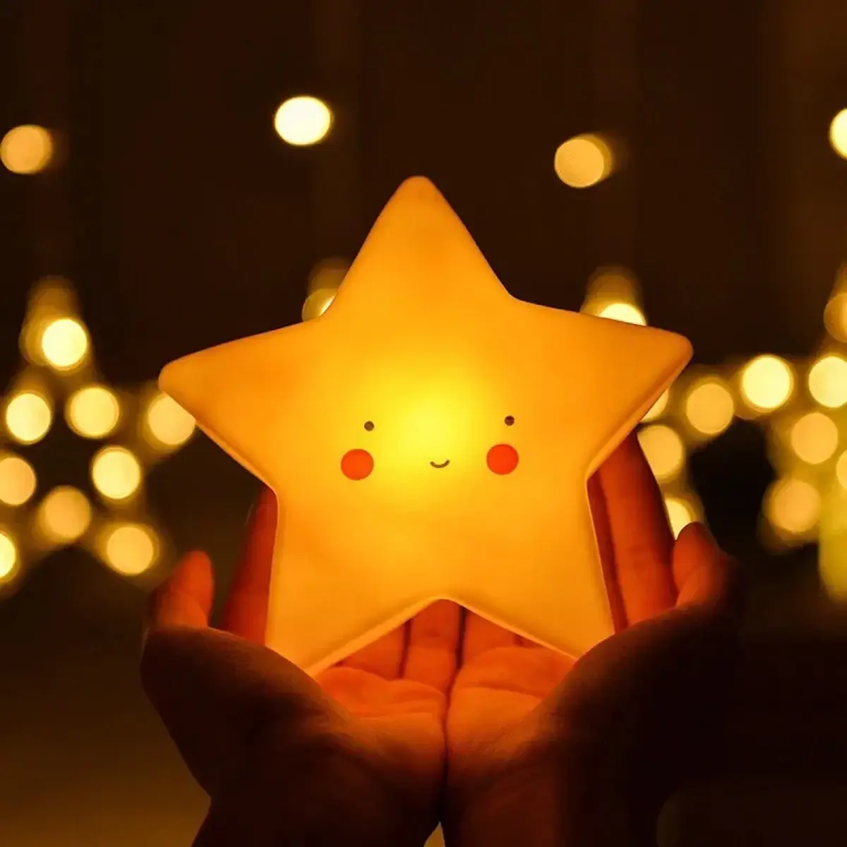 Lune Cove Mini LED Night Light Fantasy Star Moon Interior Lighting Bedside Light Baby Room Decoration Children Gift Toy Night Lamp spooky lights string lights fairy lights porch yard window mantel haunted house Halloween party outdoor props