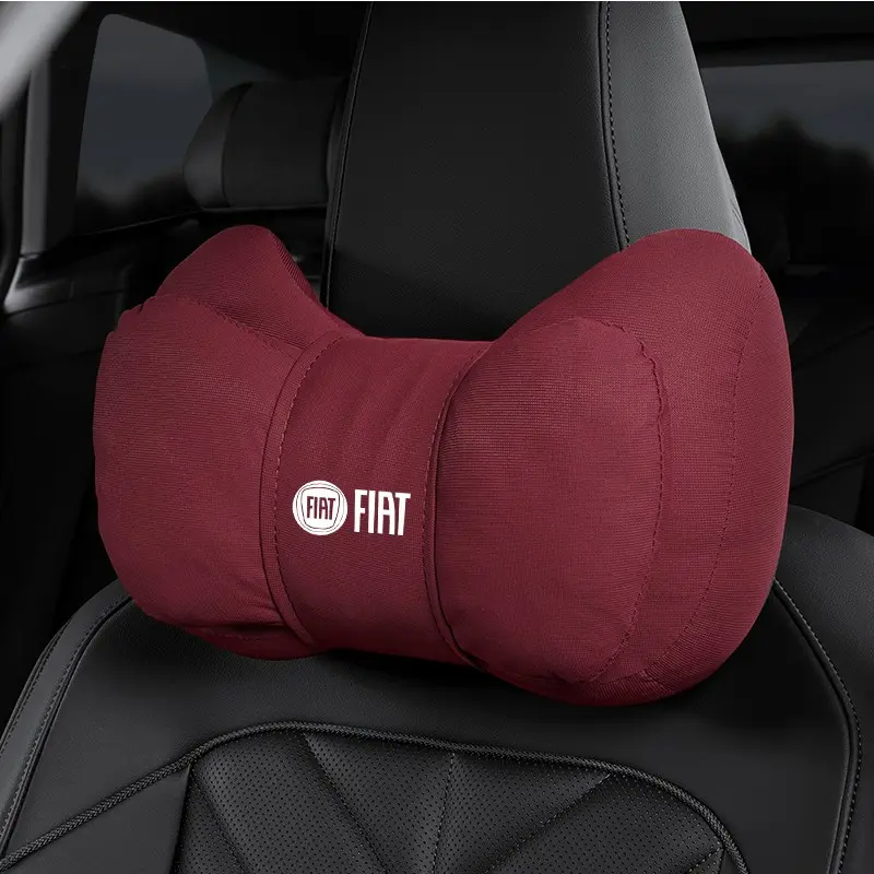 Car Neck Pillow Protection Lumbar Backrest Cushion Car Headrest Cushion For FIAT Abarth Pulse Panda Tipo Strada 600 500X Mobi Doblo Fullback Freemont Toro Qubo Fiorino Aegea Punto