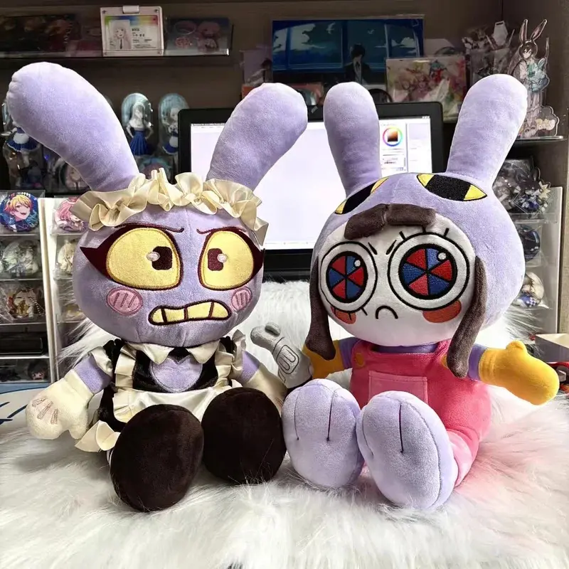 25cm Maid Jax Plush Toy Stuffed Rabbit Doll Soft Cuddly Character For Girls Room Birthday Gift Decor