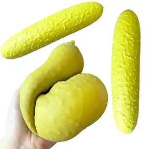 Squishy Long Cucumber Fidget Toys Super Soft Stretchy Texture Slow Rebound Stress Relief Toy Reusable Pickled Cucumber Pinch Toy