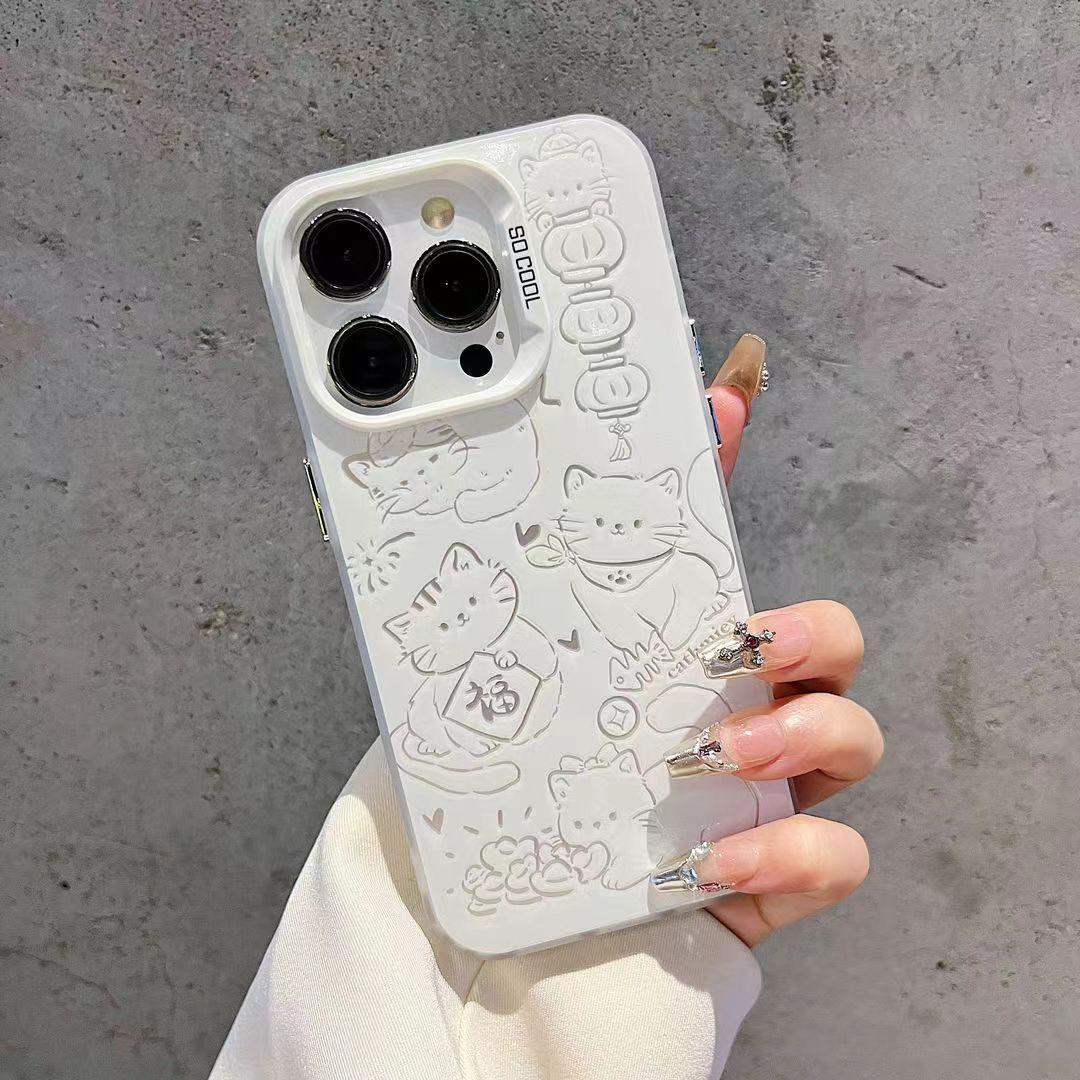 Full-screen puppy iPhone 15 Pro Max phone case 12/13/11 matte XR/14 PRO trendy 12 PRO full protection