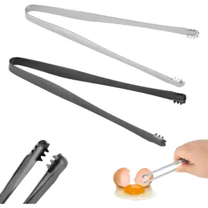 2 count Egg Chalaza , Stainless Steel Eggshell Fragment , Easy Grip Kitchen Tongs for Cooking Baking, Egg Membrane Handler for Chefs  Prep Accessories