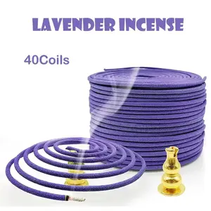 40 Lavender Aromatherapy Coils, Long-lasting Fragrance Spices Suitable for  Purification, Yoga, Meditation home diffuser carpet deodorizer freshener