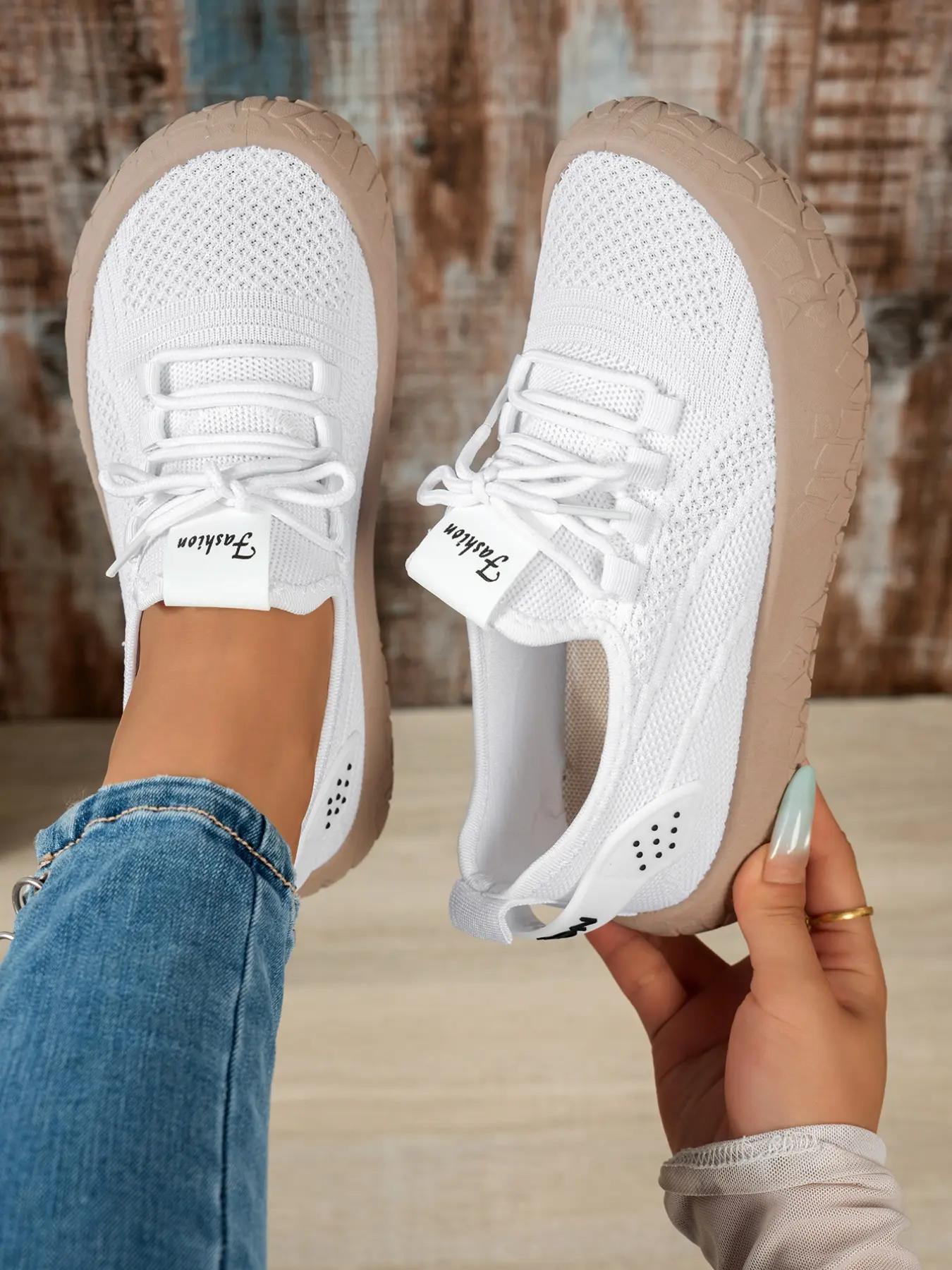 Breathable Mesh Casual Shoes, Lightweight Anti-Slip Soft Sole, Wide Fit Ankle Boots, Textile Upper, PVC Sole, All-Season Comfort, Walking Shoes