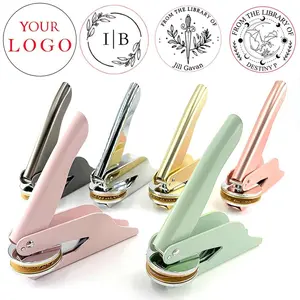 Embosser Stamp LOGO Customized Wedding Library Book Private Seals Customization Envelope Party Invitation Embossing Stamps DIY