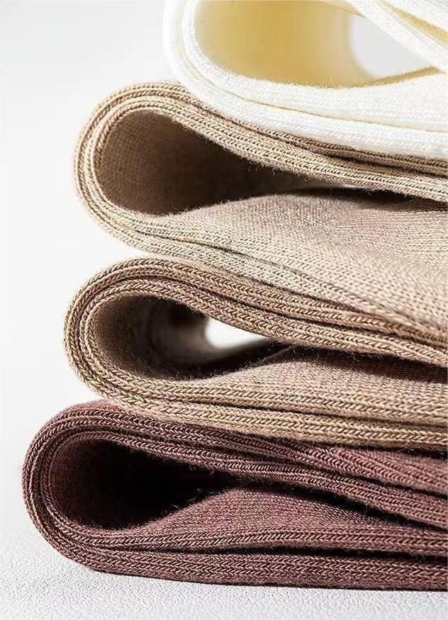 5/6 Pairs of Breathable Mixed Color Pile Socks Sweet Long Socks Suitable Unisex Mid Length Socks Essential for Home Use Fashion Womenswear Knitted Basic Striped Solid Polychrome-6Pairs