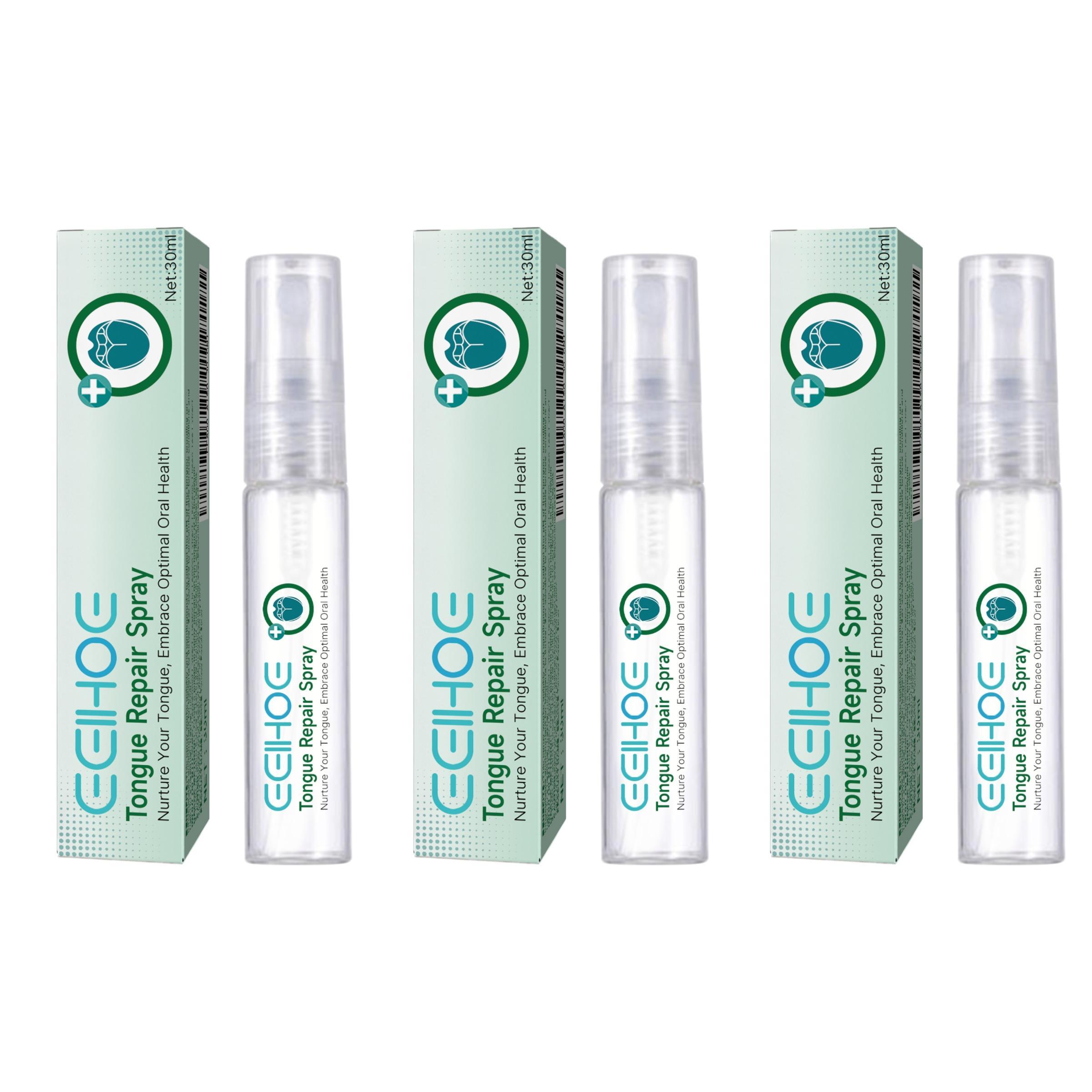 Oral Care Spray, Repair Tongue Coating,Relieve Dry Cracked Swollen Tongue,Tongue Care Spray, Oral HealthMaintenance