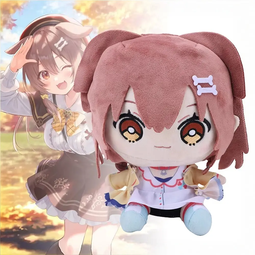 18cm/7.08in Inugami Korone Plush Toy Anime VTuber Plushie, Kawaii Dog Girl Stuffed Animal Doll, Ultra Soft Huggable Collectible Figure, Gaming Desk Decor, Cozy Bed Companion, Hololive Fan Gift, Cuddly Doll Gift, Anime Room Decoration