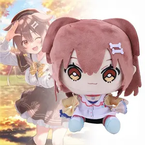 18cm/7.08in Inugami Korone Plush Toy Anime VTuber Plushie, Kawaii Dog Girl Stuffed Animal Doll, Ultra Soft Collectible Figure, Gaming Desk Decor, Cozy Bed Companion, Hololive Fan Gift, Cuddly Doll Gift, Anime Room Decoration