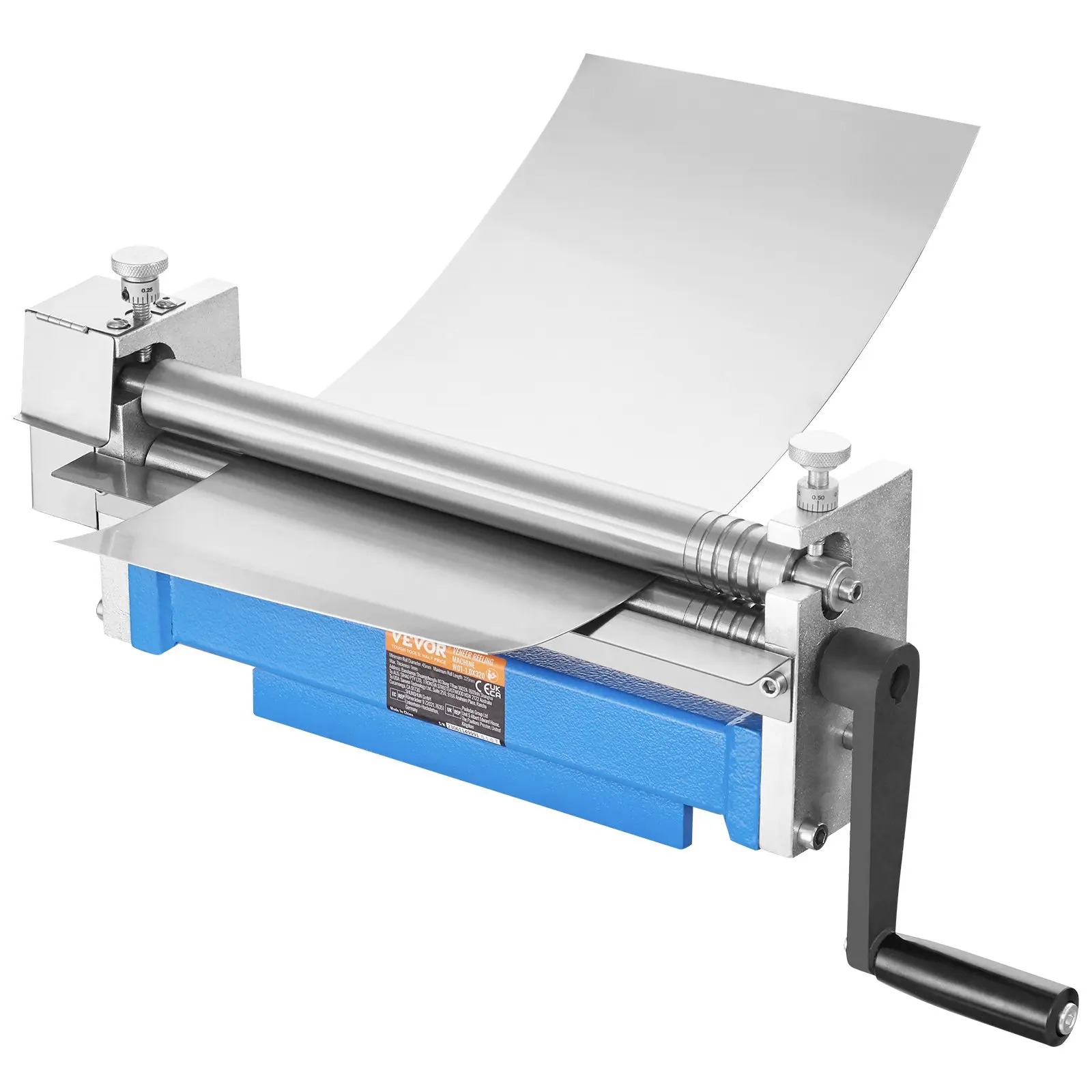 【DealsForYouDays】VEVOR Slip Roll Machine, 12.6 inches Forming Width in 20 Gauge Capacity, Sheet Metal Slip Roller Rolling Bending Machine, with 2 Detachable Rollers for Low Carbon Steel Copper Aluminum Alloy Sheet