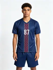 26 27 New Football Kit Set, European Championship Jersey, Paris Eiffel Tower City Sports Suit, Short Sleeve Shirt, Shorts, Training Gear