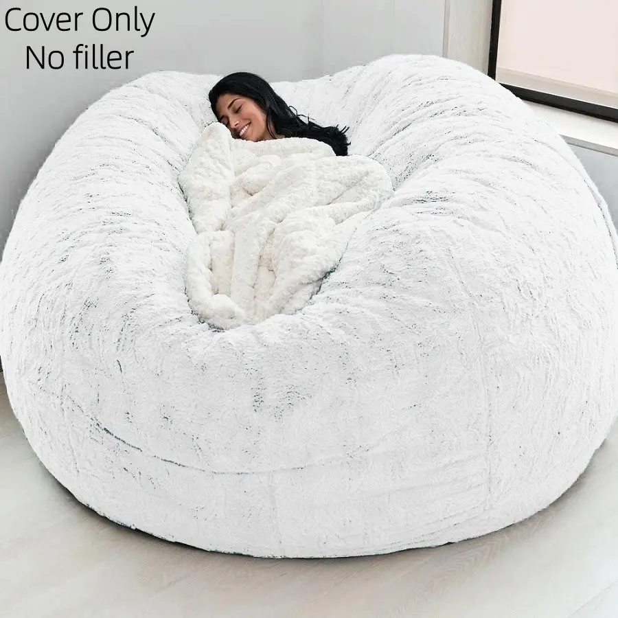1 piece Lazy sofa bean bag chair cover （no filler)  for lazy bean bag, removable and washable shell, Machine Wash, Living Room