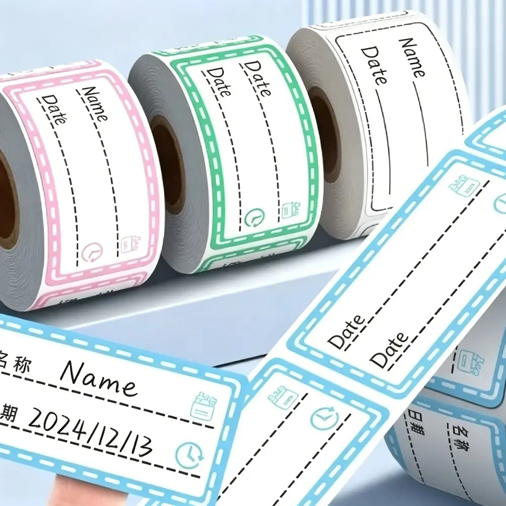 4 Rolls 150 Food Safety Date Stickers, 1x2 Inch Refrigerator Storage Labels, Bottle Spice Tags, Colorful Blank Markers, Adhesive Stickers
