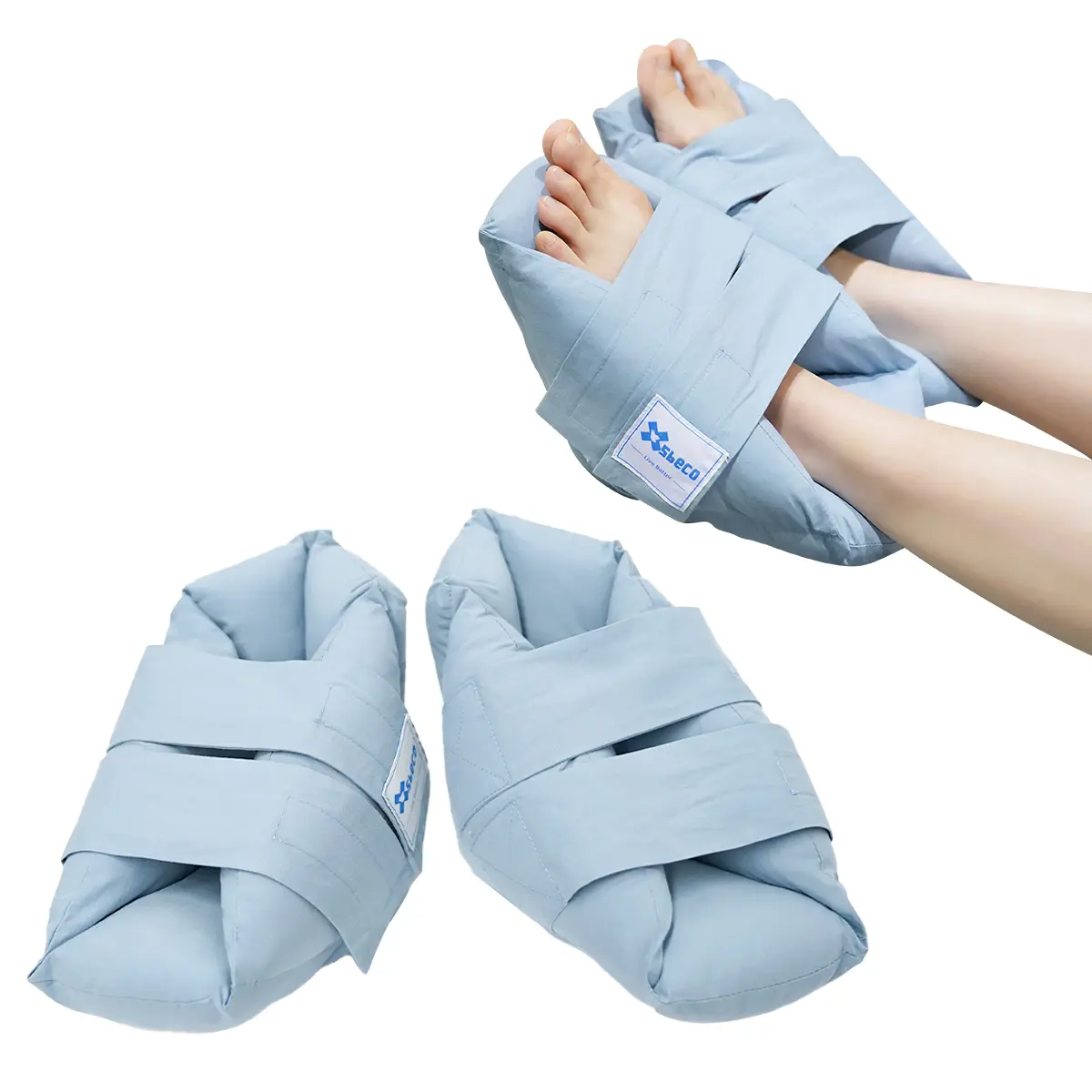 Adjustable Heel Protector Cushion - Sports & Outdoor Protective Gear for Elderly Bedridden Surgery Recovery, Pressure Sore/Ulcer Relief, Ankle Support for Beds & Wheelchairs, Healthcare Cushioning