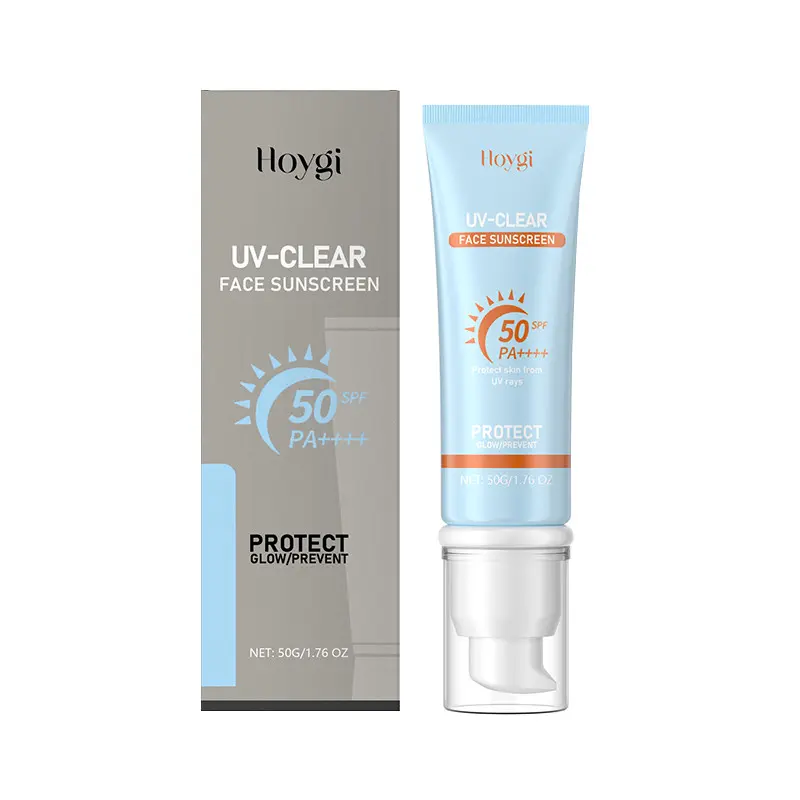Moisturizing Hydrating Facial Sunscreen Cream, UV, SPF 50, Lightweight Texture, Non-Greasy, Mild Gentle Care, Sunscreen Moisturizer