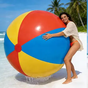 Giant Inflatable Beach Ball made of thickened PVC, wear-resistant and air-leakproof. Ideal for beaches, swimming pools, summer parties and parent-child activities, a must-have for outdoor summer fun.