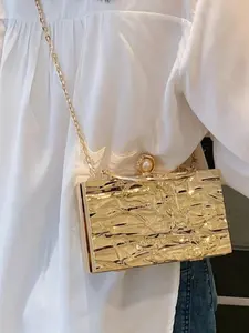 New Fashion Ice Crack Acrylic Box Bag, 2026 Fall New Evening Party Handbag, Crossbody Shoulder Bag, Suitable for Parties, Shopping, Commuting