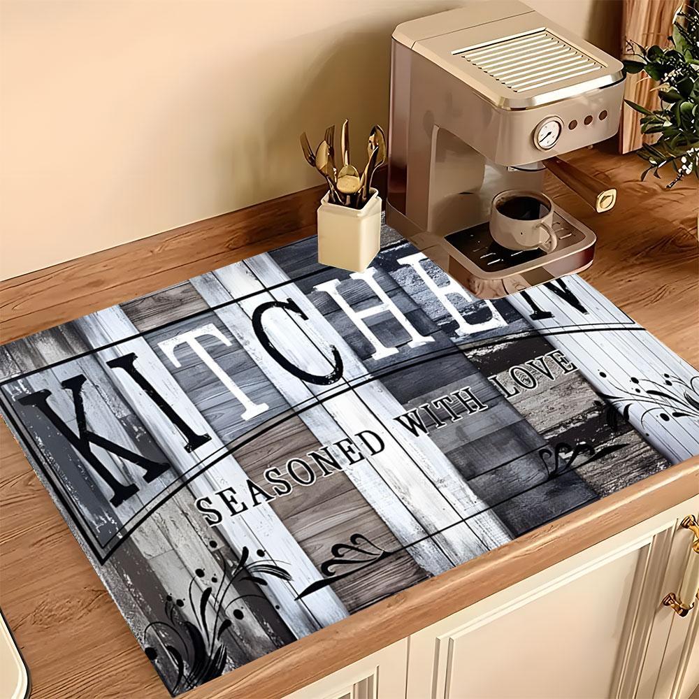 Kitchen Pattern Gas Stove Cooktop Panel Protector Cover Mat, 1 Count Soft Scratch Resistant Easy To Clean Stove Top Protectors, Multipurpose Cooktop Cover Home