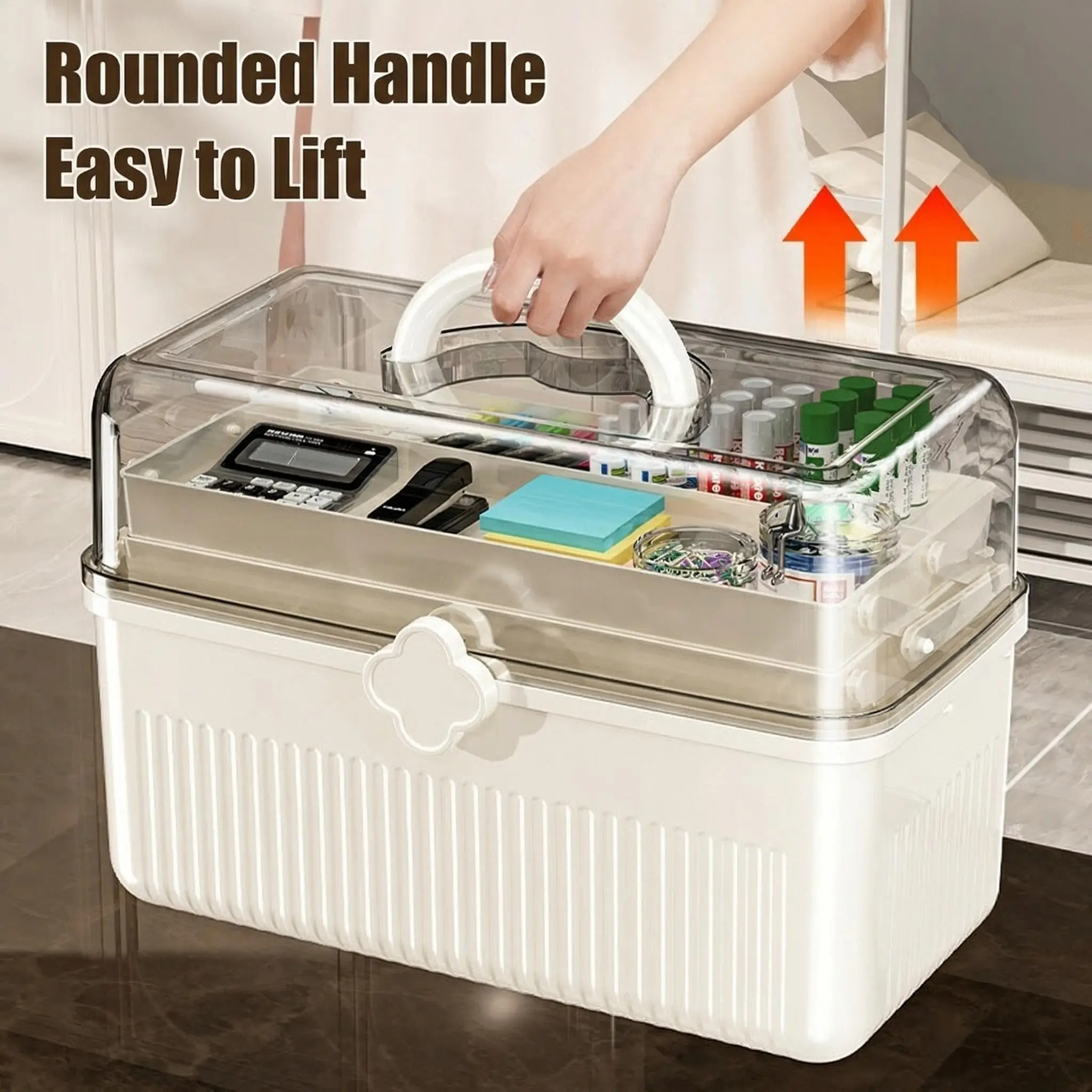 Multifunctional Foldable File Organizer, Minimalist Aesthetic Style, Office Document Storage, Dorm Desk Organizer, Cosmetics, Books, Medicines