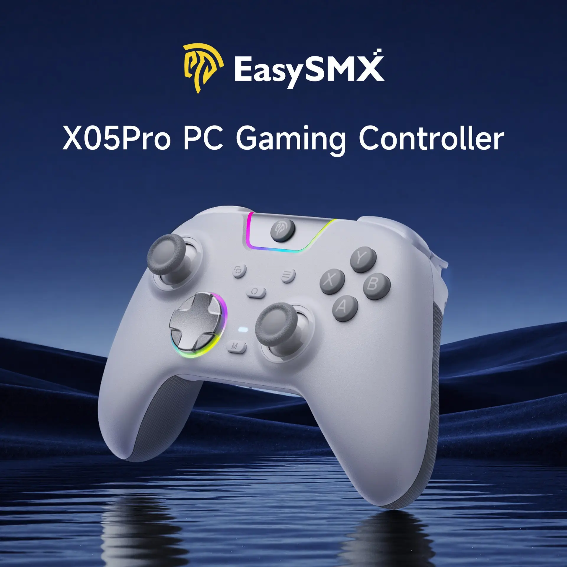Easysmx X05pro PC Gaming Controller, Triple Mode, Hall Sensor Joystick, Macro Programming, Wireless PC/mobile, Perfect Gift for Holidays