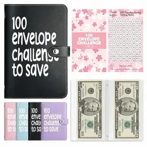 100 Envelope Challenge to save Binder, 2026 Budget Binder, Saving Challenge Book, Saving Challenge Notebook, Money Organizer, Budget Planner Book for Budgeting, Birthday Gifts Income Tracker for New year Valentine's Day gifts