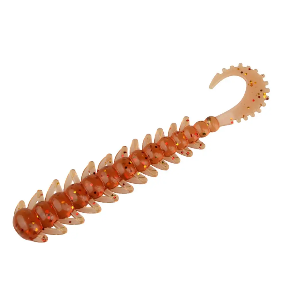 Side-Fin Coiled Tail Soft Bait, Fishing Lure