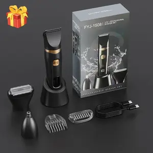 New 3-in-1 Electric Shaver, Multifunctional Hair Shaver, Multi-functional Men's Home Hair Trimmer, Nose Hair Trimmer, Waterproof Full-body Washable Shaving Kit – Perfect Father's Day Gift