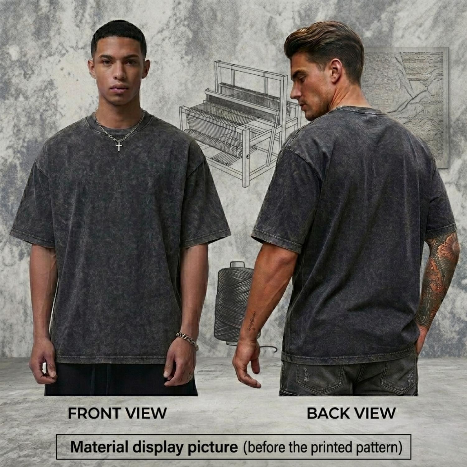 Superstyle Limited Edition Emperor Mark Grayson Invincible War Comic Double Printed Oversize Lightweight Acid Washed Tee TV Series Graphic Tee T-Shirt