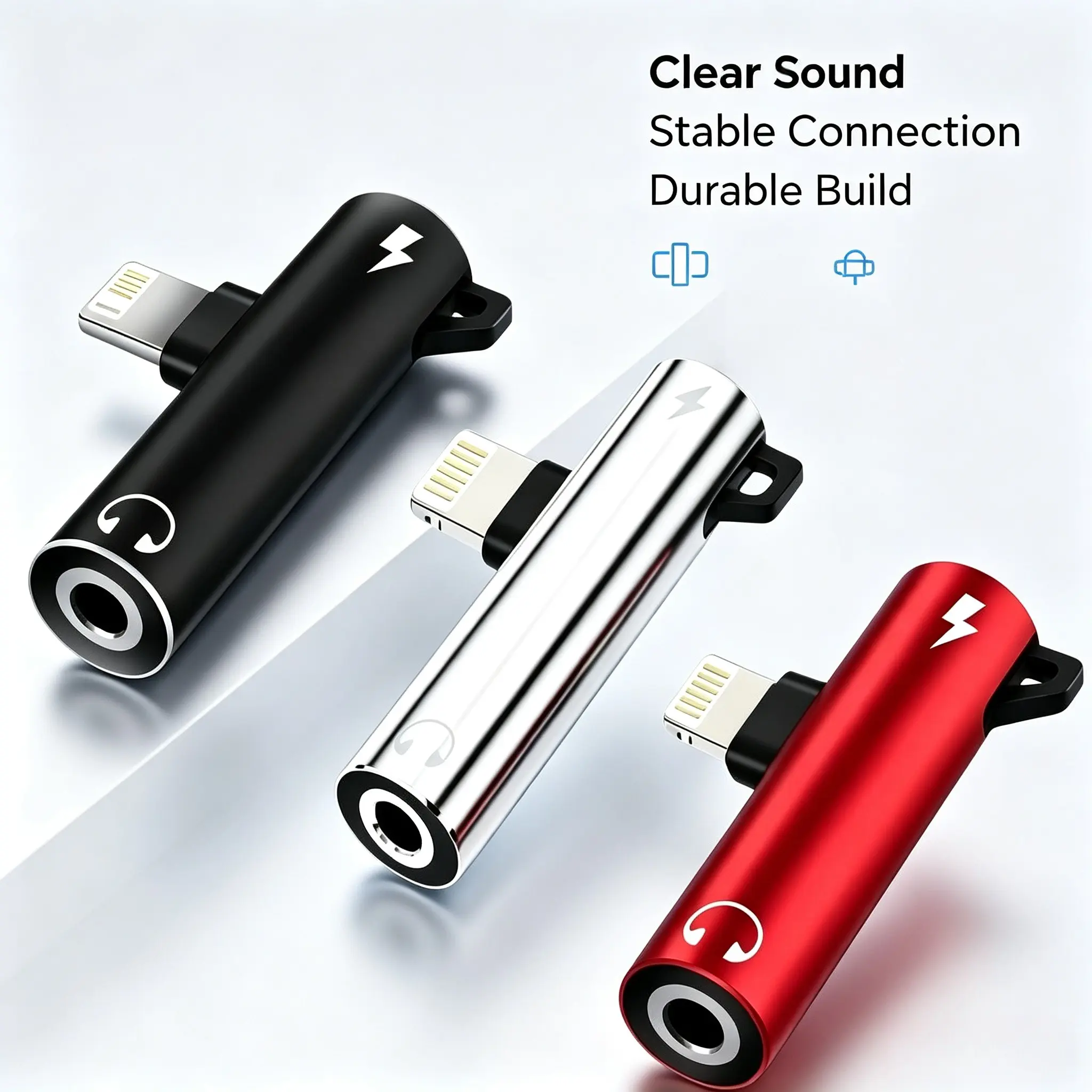 USB-C to 3.5mm Audio Adapter, 2-In-1 Charger & Earphone Splitter, Compatible with iPhone 17/16/15, Samsung Android Devices