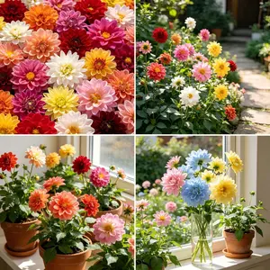 CarpetC 5000+ Mixed Dwarf Dahlia Seeds for Planting, Compact Perennial with Long-Lasting Blooms, Non-GMO Heirloom Dahlia pinnata for Garden Borders, Containers & Cut Flowers