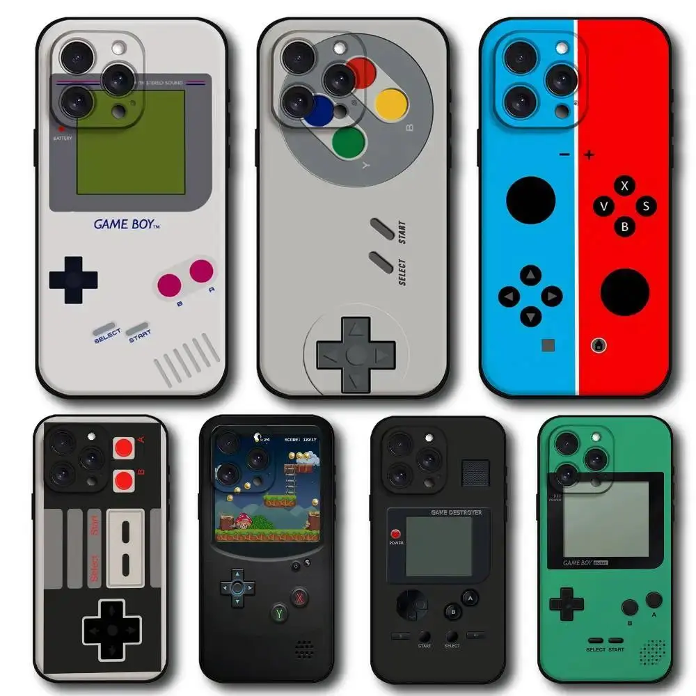 Video Game Boy Vintage GamePad Phone Case Retro Gaming Back Cover Designed for iPhone 11-17 Pro Max/Plus & Samsung Galaxy S21-S25
